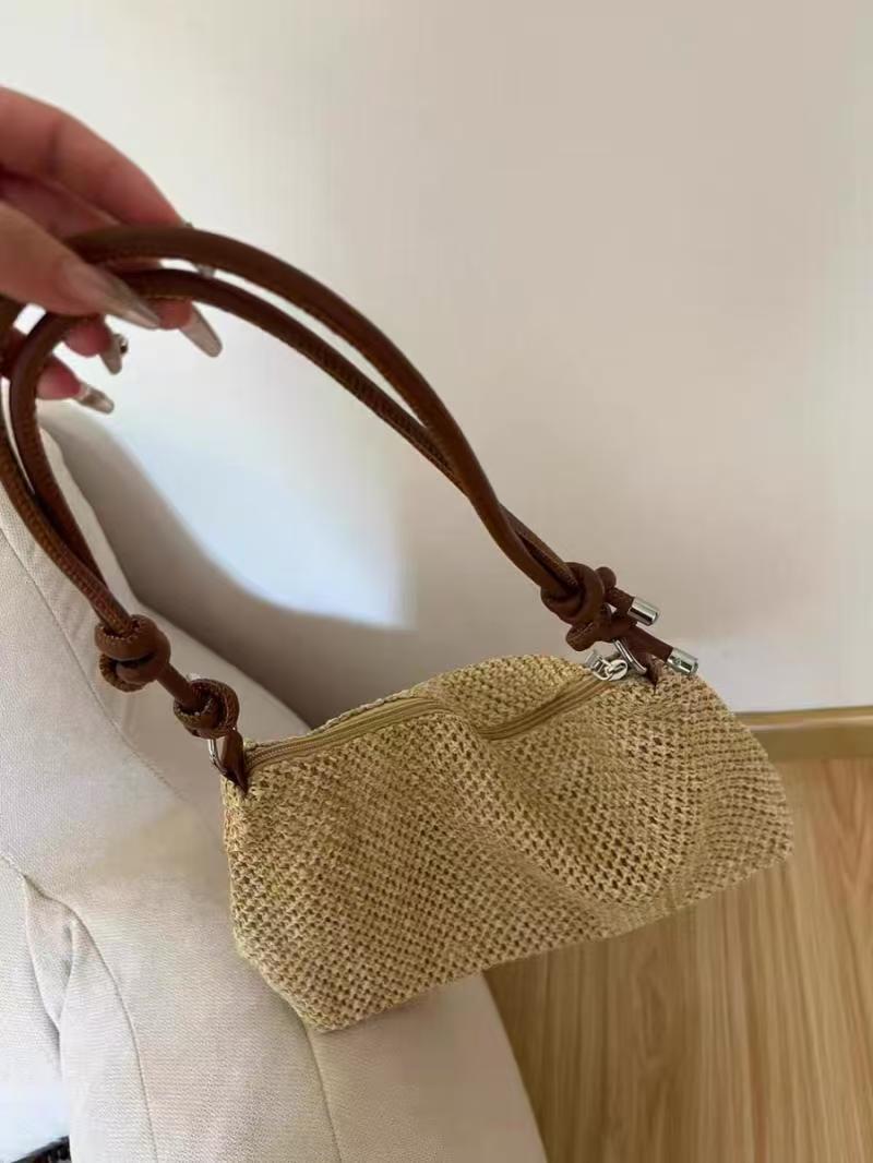 Vvsha Summer Holiday Travel Woven Bag Fashionable Leisure Beach Straw Shoulder Bag Ladies Versatile Casual Crossbody Bags 2025