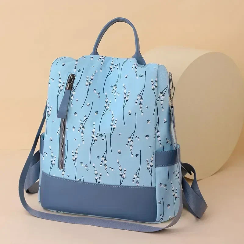 Vvsha 2025 Luxury Women's Backpack Solid Color Fashion Trend New Nylon Fabric Large Capacity Zipper High Quality Women's Backpack