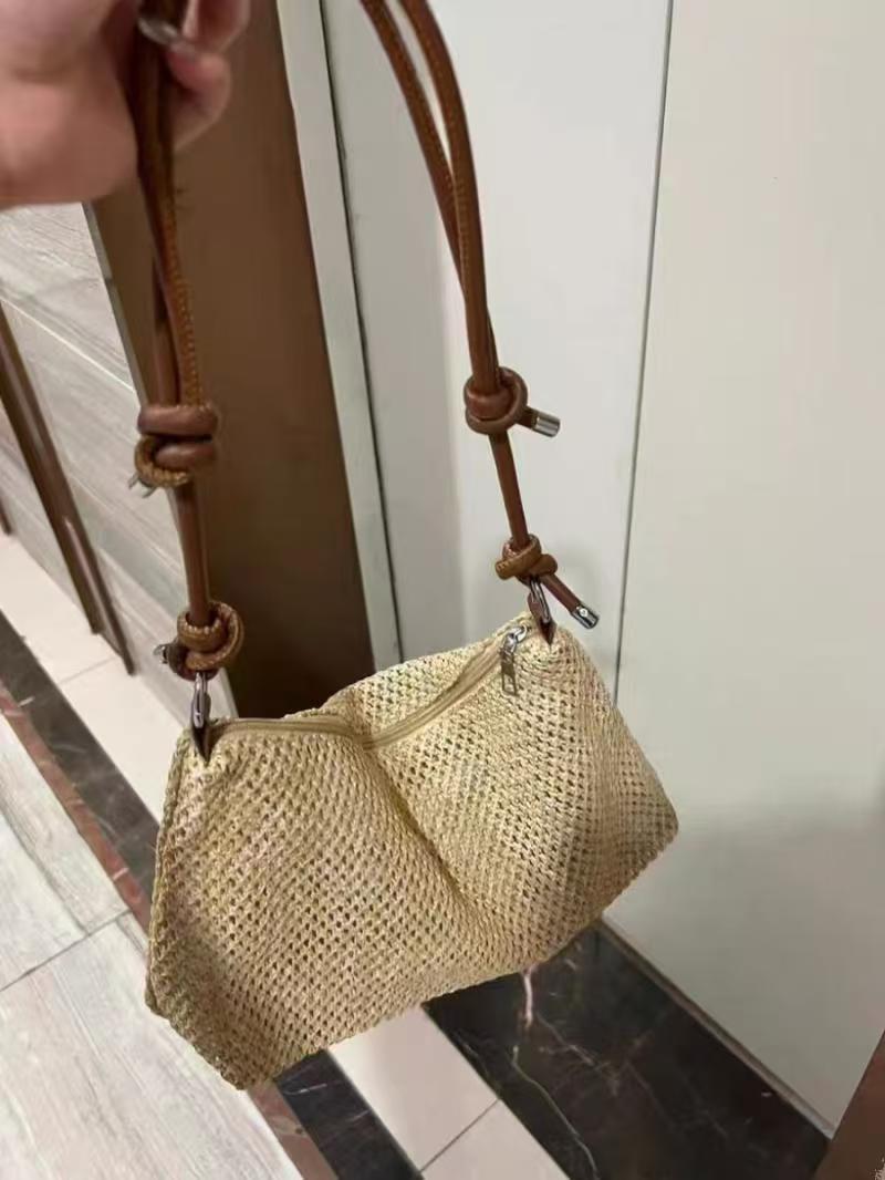 Vvsha Summer Holiday Travel Woven Bag Fashionable Leisure Beach Straw Shoulder Bag Ladies Versatile Casual Crossbody Bags 2025