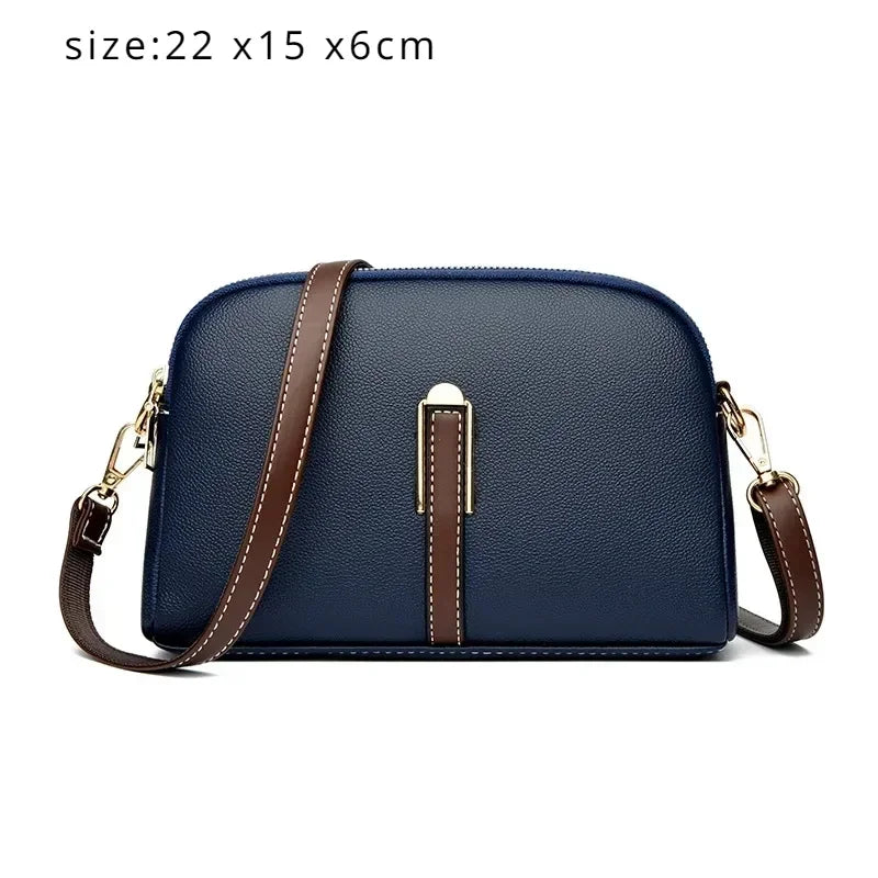 Vvsha Genuine Leather Bag Luxury Women's Handbags Bag for Woman 2025 Female Clutch Phone Bags Shoulder Bag Crossbody Messenger Pack