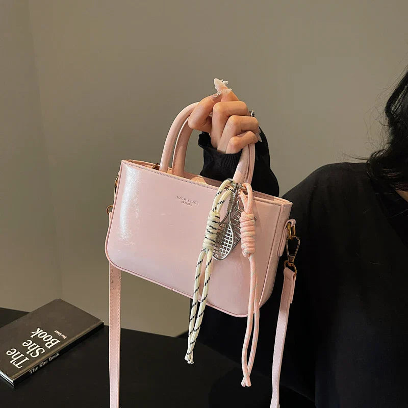 Vvsha Trendy Solid Color PU 2025 High Quality Women's Handbag Versatile Zipper Lightweight Fashionable Single Shoulder Crossbody Bag