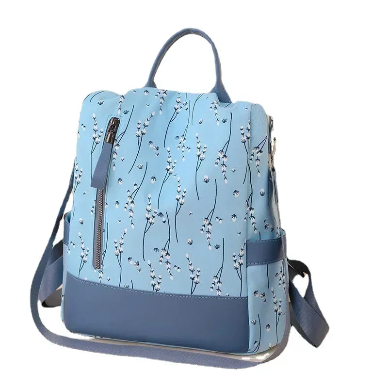 Vvsha 2025 Luxury Women's Backpack Solid Color Fashion Trend New Nylon Fabric Large Capacity Zipper High Quality Women's Backpack
