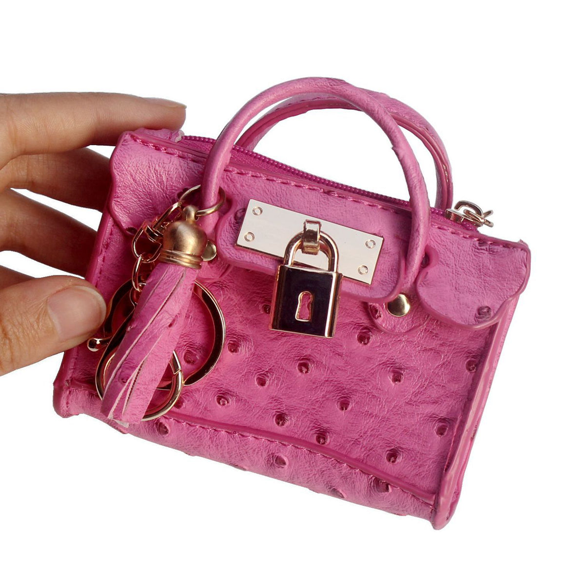 Vvsha Fashion tassel hand-held coin purse keychain bag doll pendant