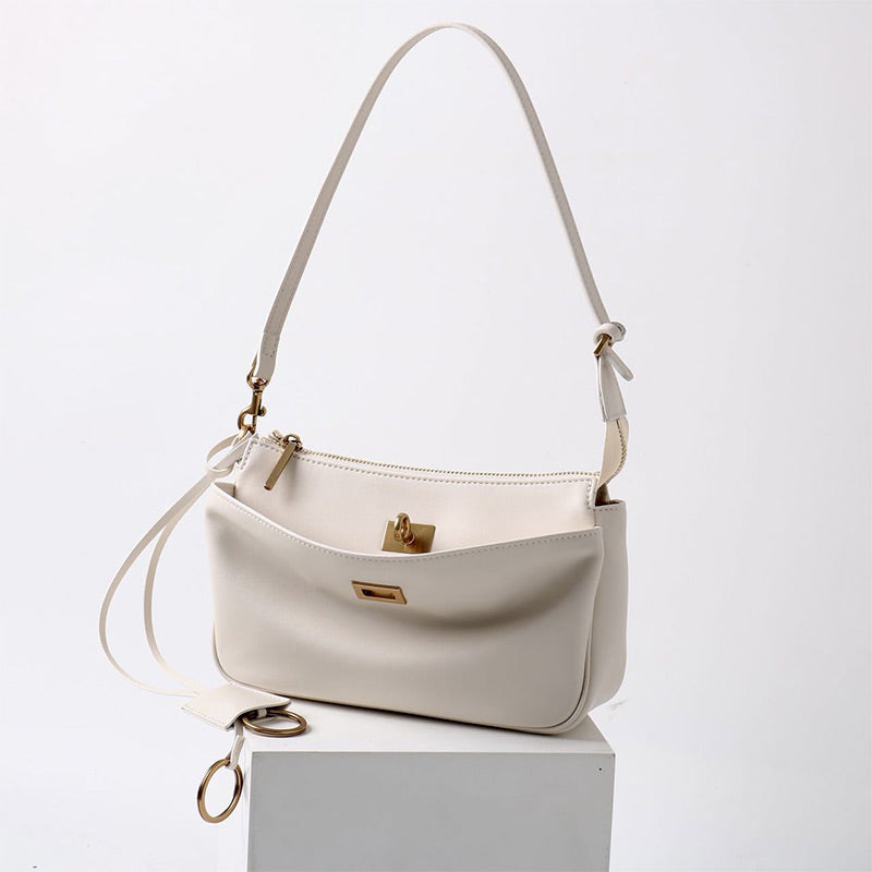 Vvsha Luxury Rodeo Women Shoulder Bags Cowhide Leather Brand Black Handbags For Women Fashion Gold Silver Buckle Design Underarm Bags