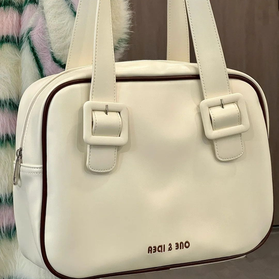 Vvsha Cute Bear Pu Leather Kawaii Fashion Retro College Style Old School Large Capacity Shoulder Underarm Bag Women Bag Handbag Purses