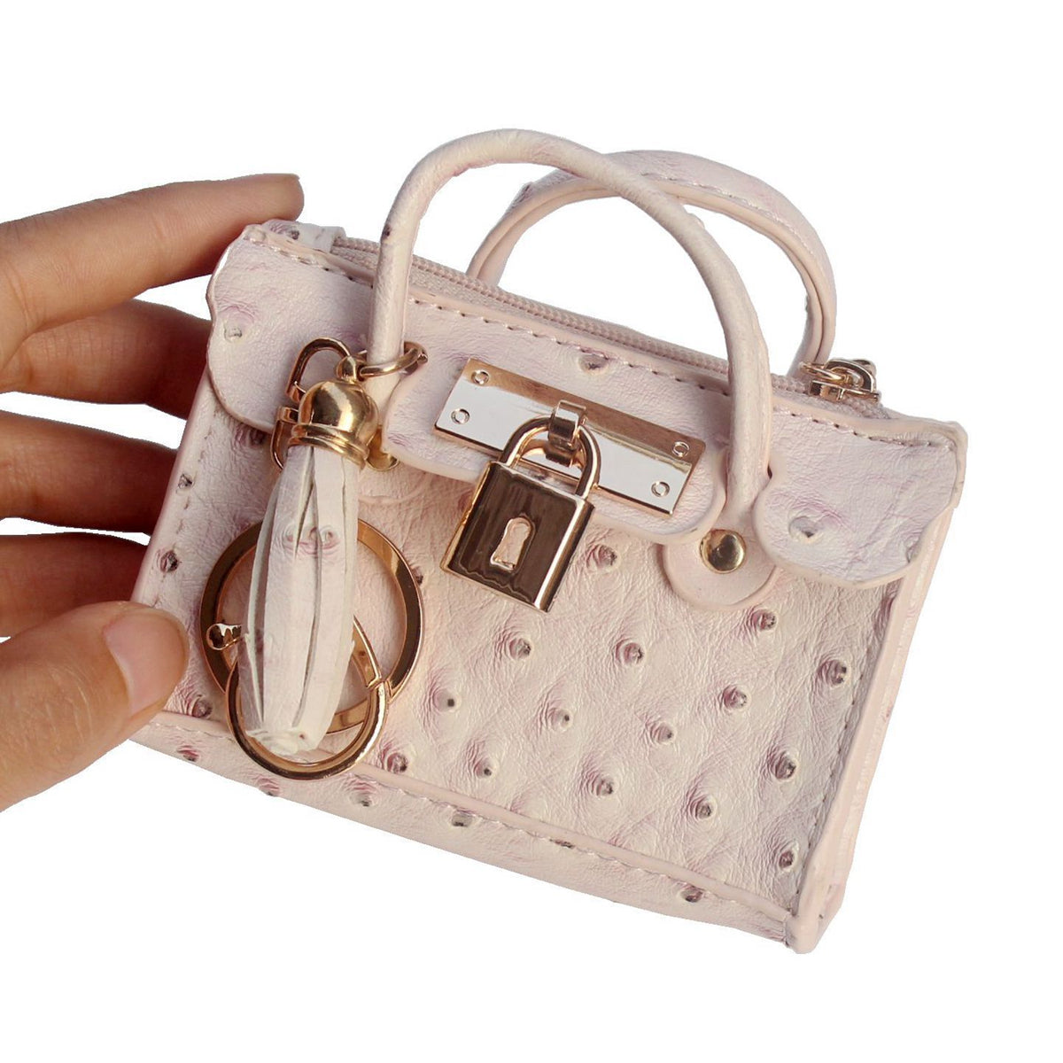 Vvsha Fashion tassel hand-held coin purse keychain bag doll pendant