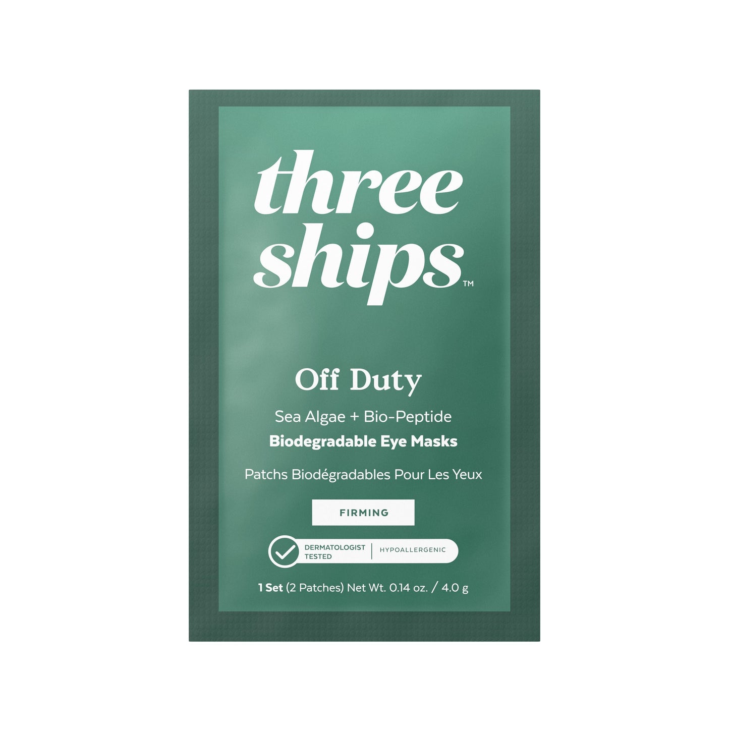Off Duty Sea Algae + Bio-Peptide Smoothing Biodegradable Eye Mask - Single