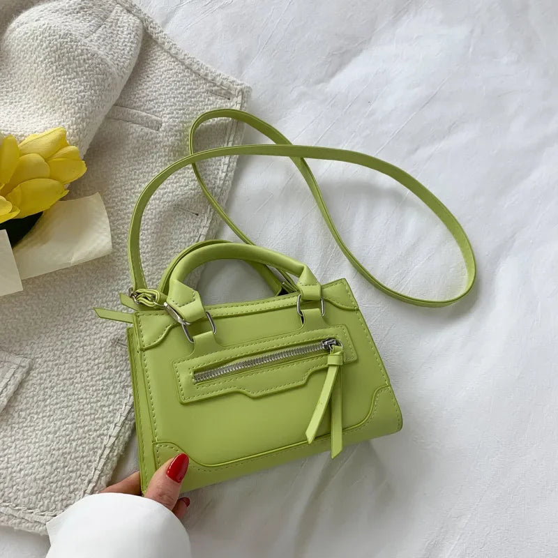 Vvsha Crossbody Bag for Women New Fashion Casual Western Style Shoulder Handbag Simple Texture Messenger Small Square Bag