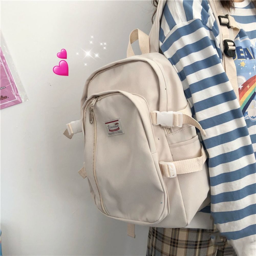 Vvsha Multifunctional Waterproof Book Bag Nylon Large Capacity Backpack Shoulder Bag Teenage