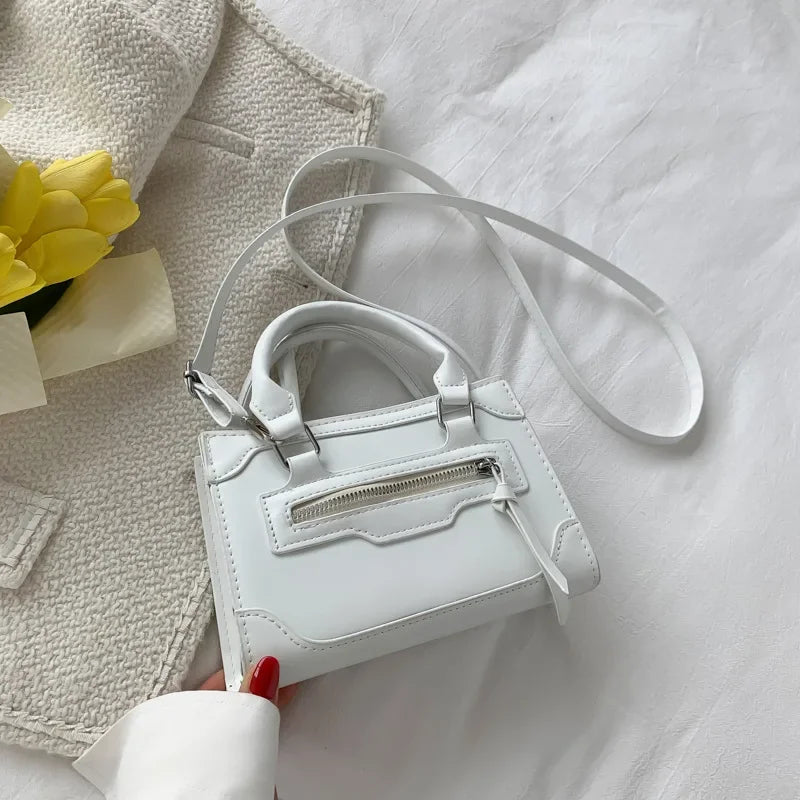Vvsha Crossbody Bag for Women New Fashion Casual Western Style Shoulder Handbag Simple Texture Messenger Small Square Bag