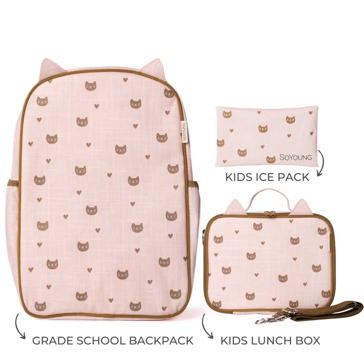 Cat Ears Grade School Bundle - 3pc