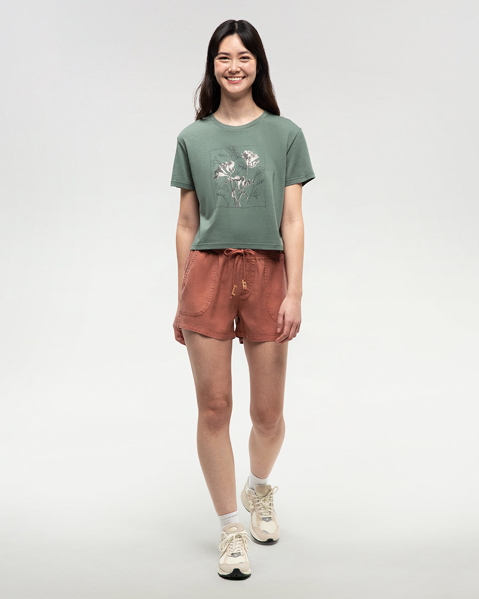 Floral Crop T-Shirt