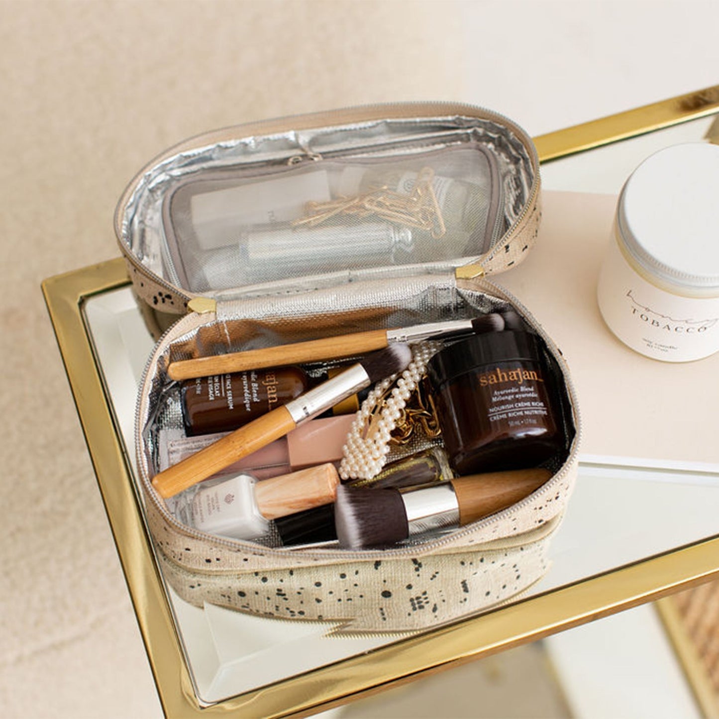 White Abstract Lines Beauty Bundle