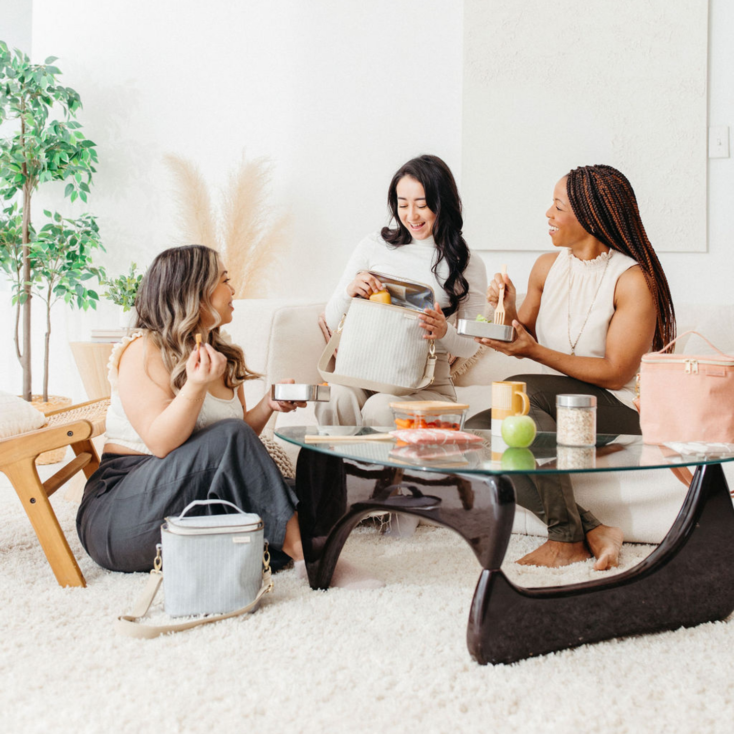 Heather Grey Pinstripe Lunch Bundle