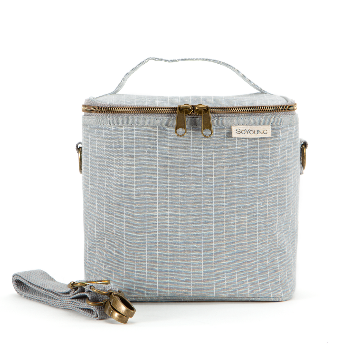 Heather Grey Pinstripe Lunch Bundle