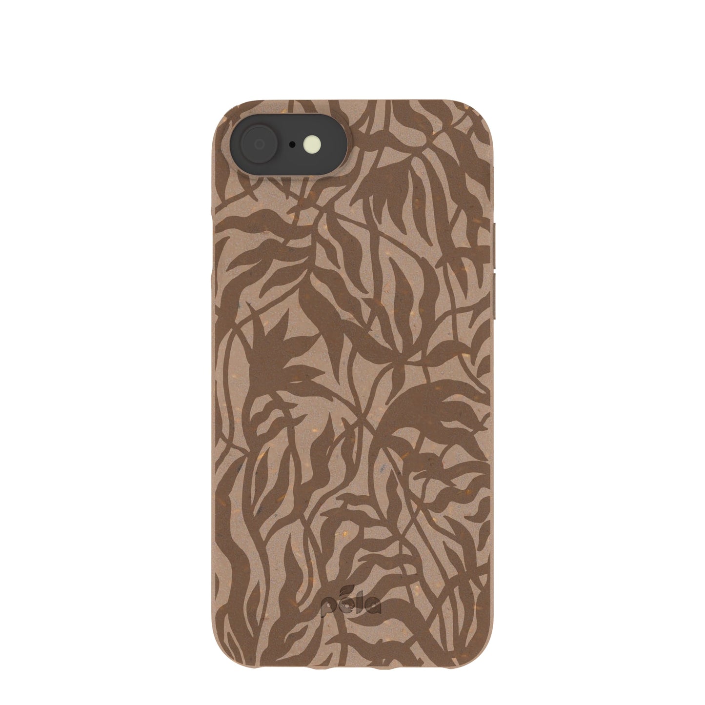 Chocolate Brown Rustic Leaves iPhone 6/6s/7/8/SE Case