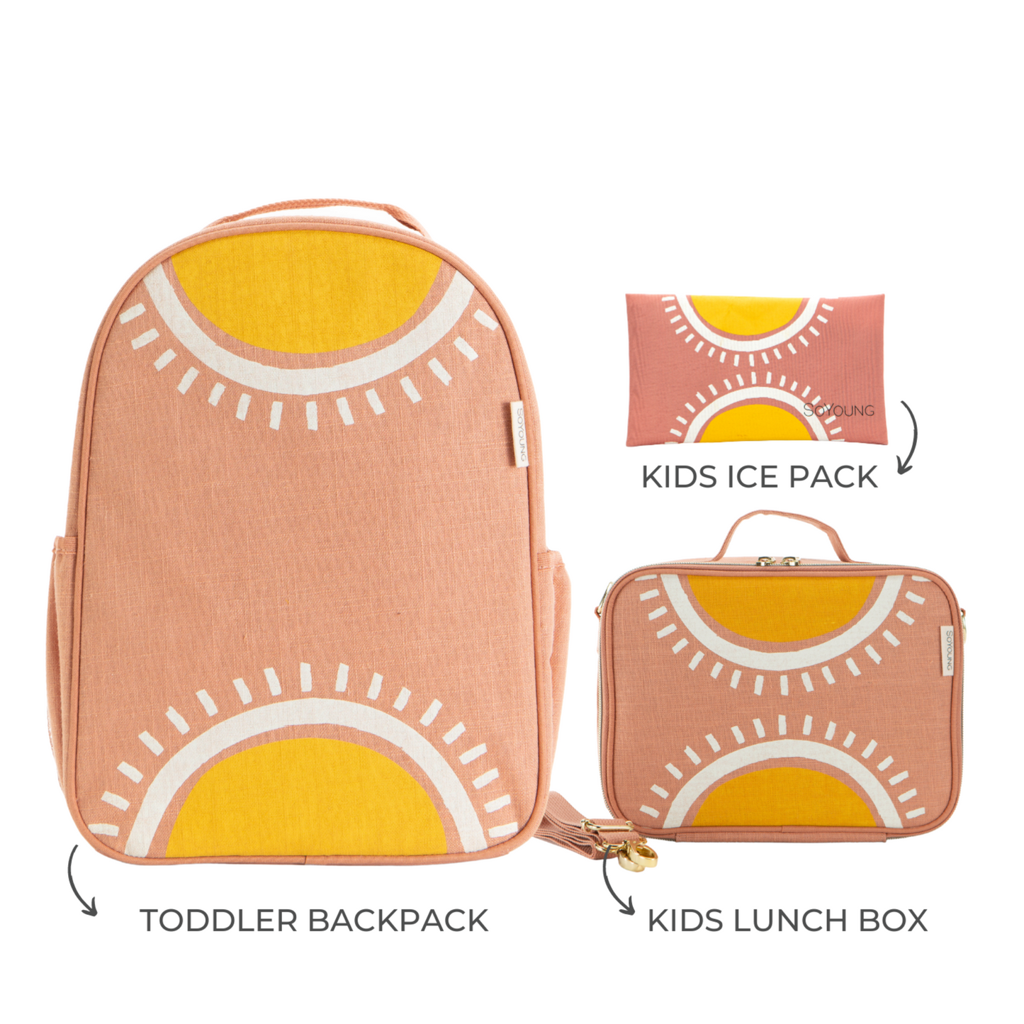 Sunrise Muted Clay Toddler Bundle - 3pc