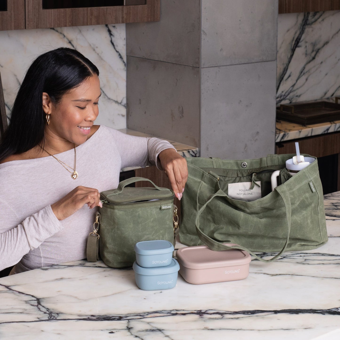 Sage Green Charlie Tote