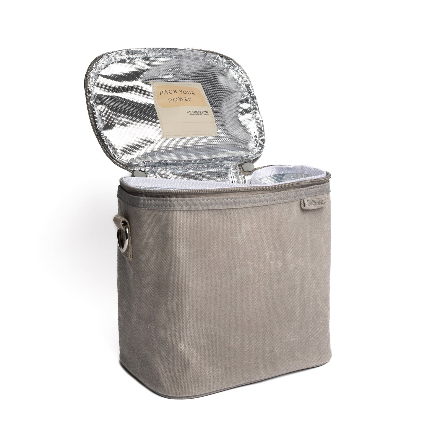 Stone Grey Petite Lunch Poche