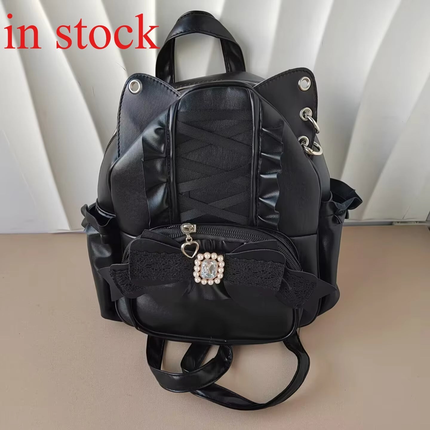 Vvsha Japanese Ita Mochila Lace Cat's Ear School Bag Cute Large Capacity Mochilas Mujer New Bow Women Bags Student Backpack