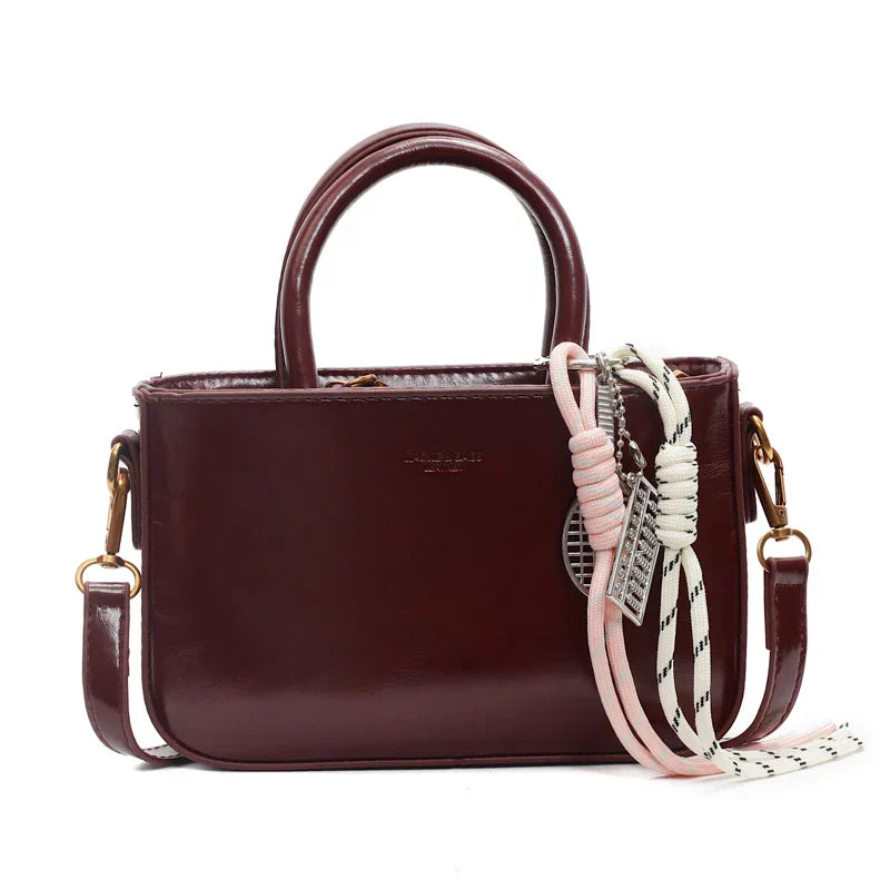 Vvsha Trendy Solid Color PU 2025 High Quality Women's Handbag Versatile Zipper Lightweight Fashionable Single Shoulder Crossbody Bag