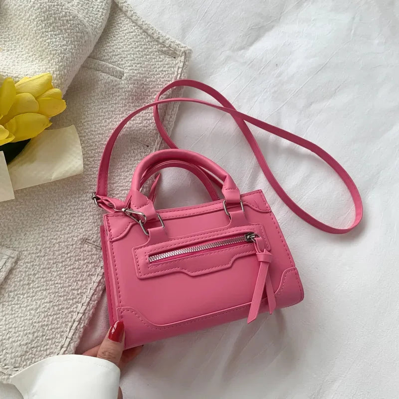 Vvsha Crossbody Bag for Women New Fashion Casual Western Style Shoulder Handbag Simple Texture Messenger Small Square Bag