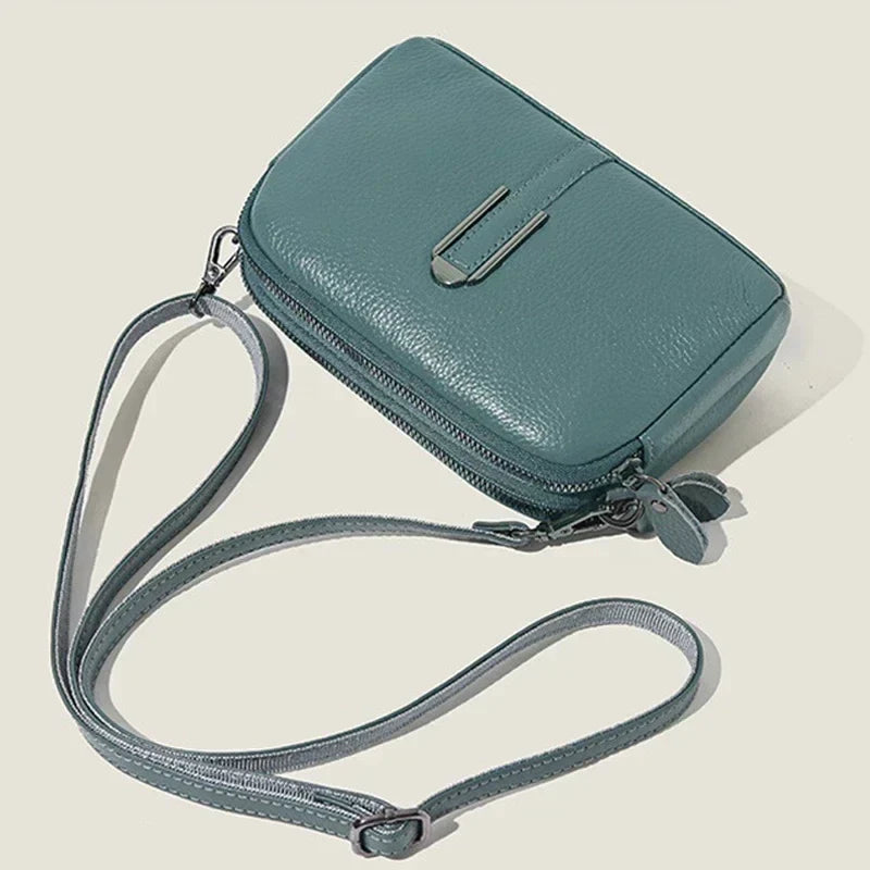 Vvsha Genuine Leather Bag Luxury Women's Handbags Bag for Woman 2025 Female Clutch Phone Bags Shoulder Bag Crossbody Messenger Pack