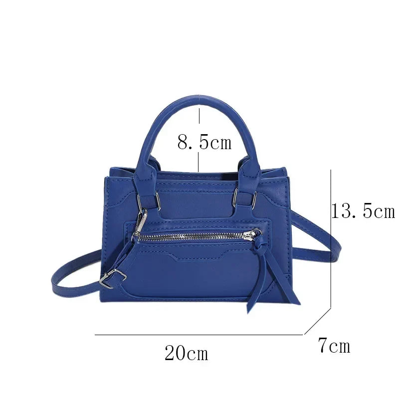 Vvsha Crossbody Bag for Women New Fashion Casual Western Style Shoulder Handbag Simple Texture Messenger Small Square Bag