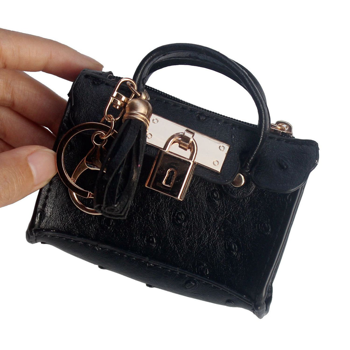Vvsha Fashion tassel hand-held coin purse keychain bag doll pendant