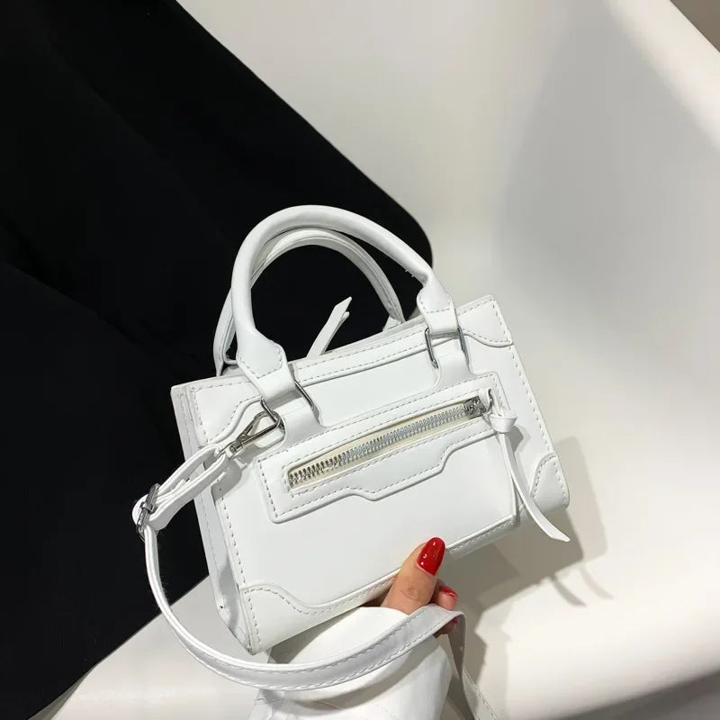 Vvsha Crossbody Bag for Women New Fashion Casual Western Style Shoulder Handbag Simple Texture Messenger Small Square Bag