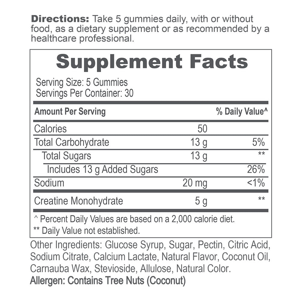 Creatine Monohydrate Gummies