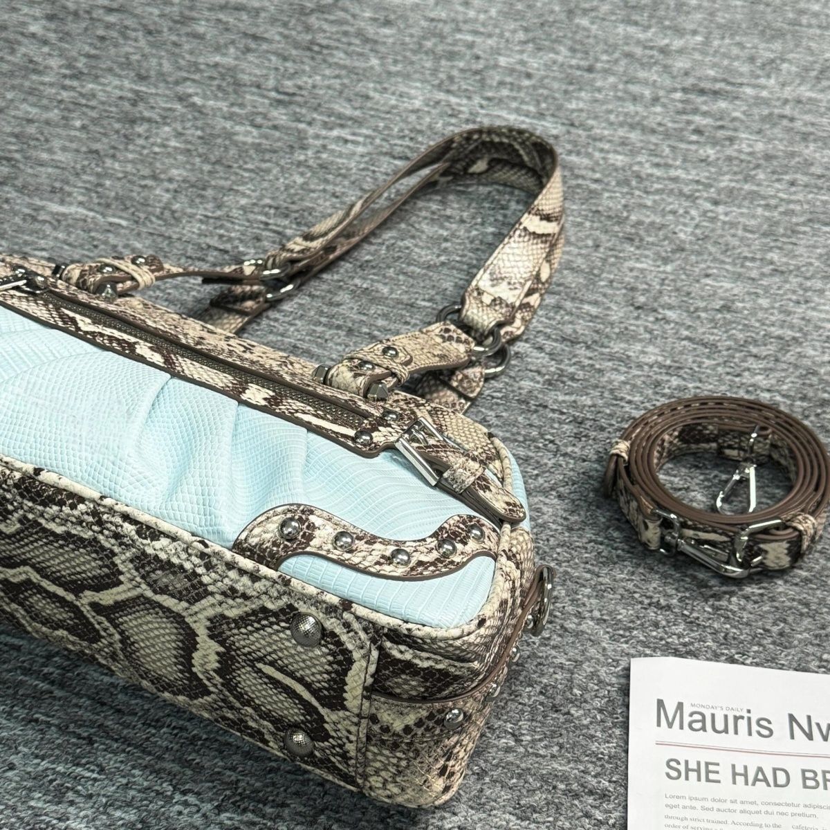 Vvsha Vintage Y2k Shoulder Bags Purse Women Hot Girls Snake Pattern Casual Underarm Bag Female Retro Handbag crossbody bags