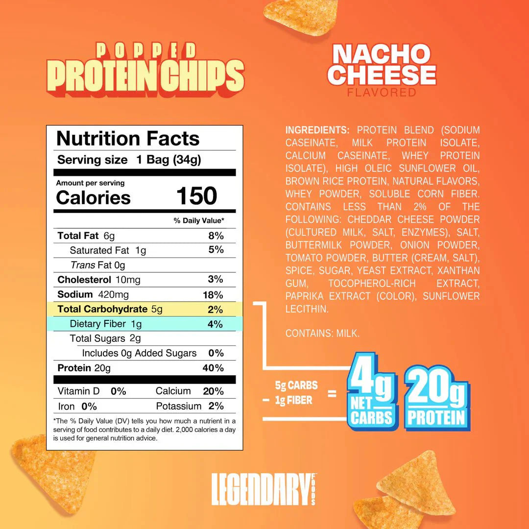 Legendary Foods Popped Protein Chips 7 Pack
