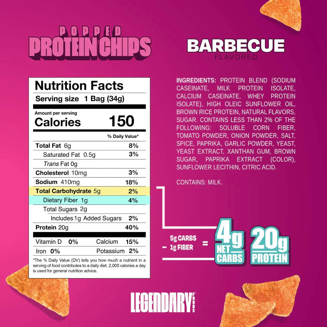 Legendary Foods Popped Protein Chips 7 Pack
