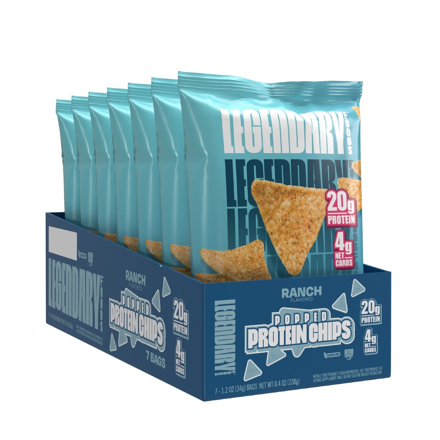 Legendary Foods Popped Protein Chips 7 Pack