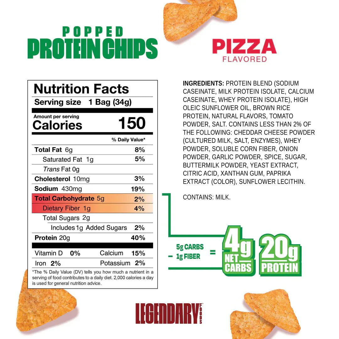 Legendary Foods Popped Protein Chips 7 Pack