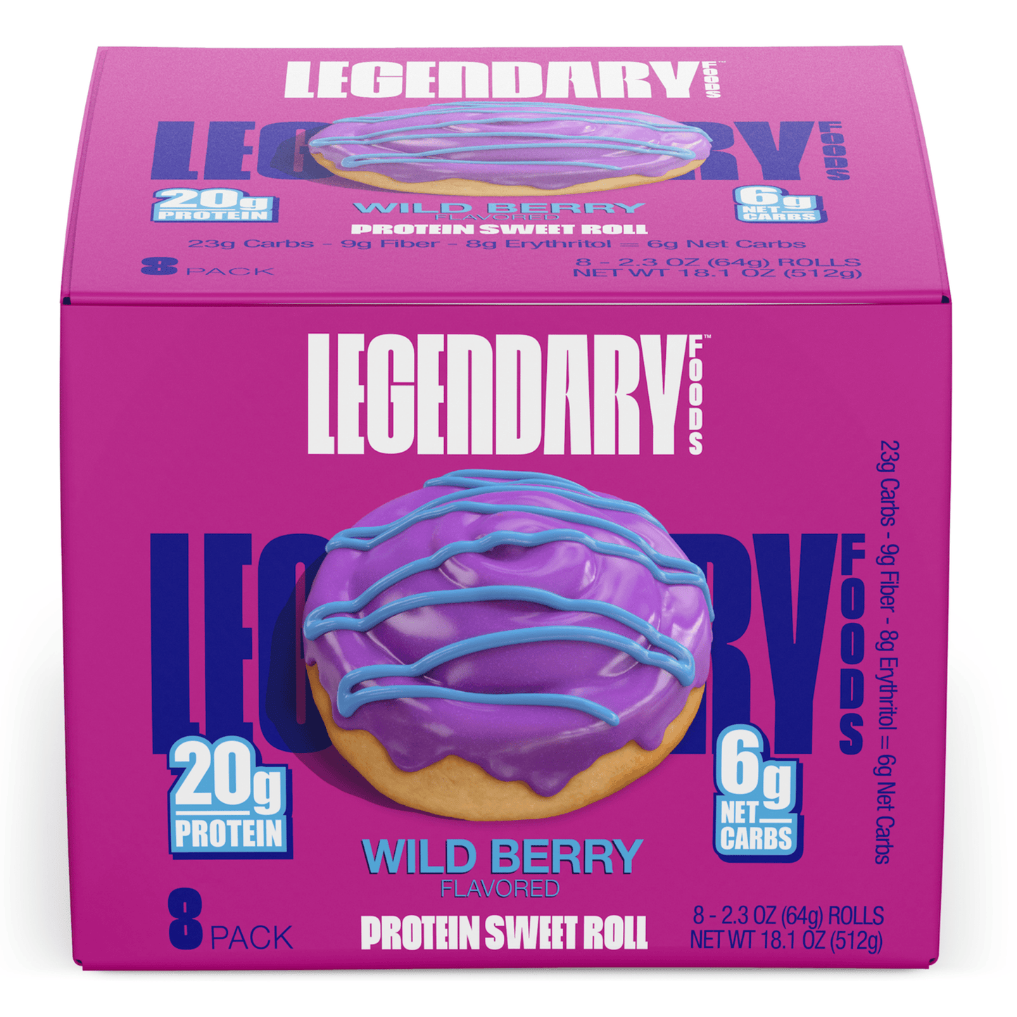 Legendary Foods Protein Sweet Roll 8 Pack