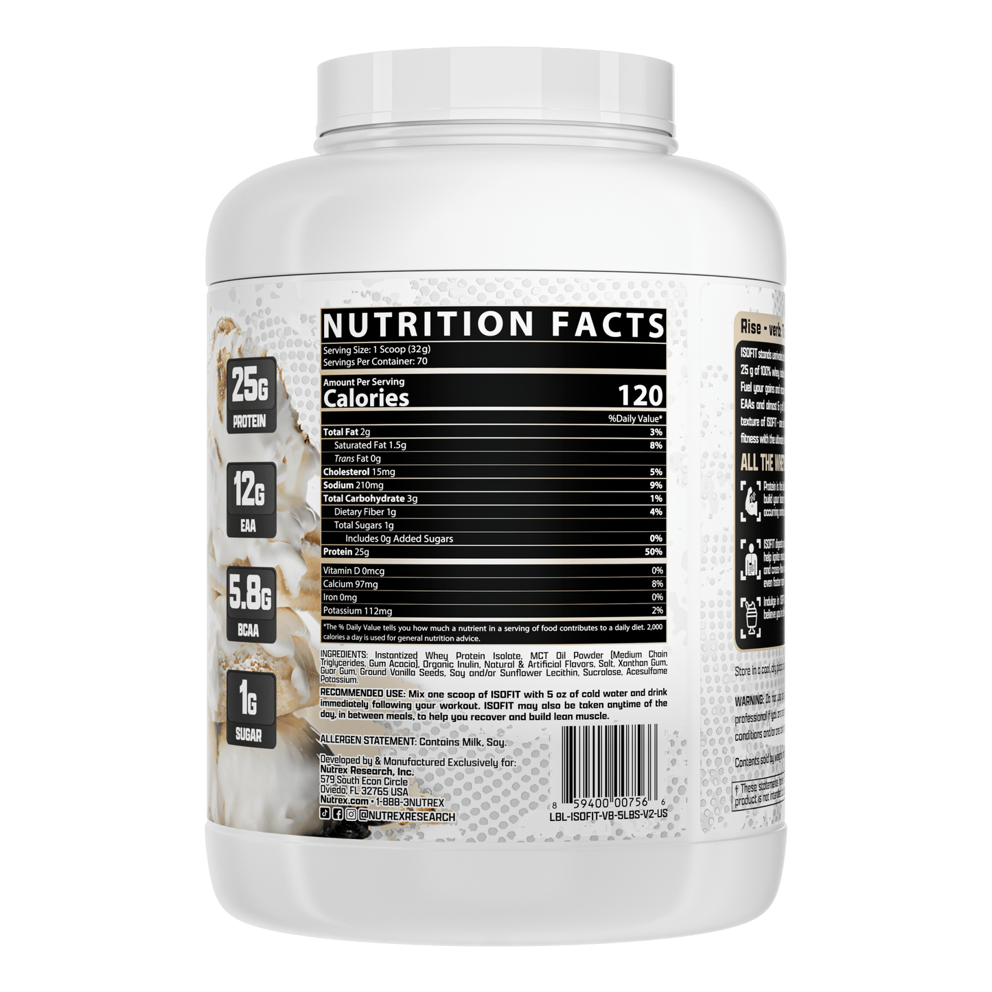 Nutrex ISOFIT Premium Whey Isolate