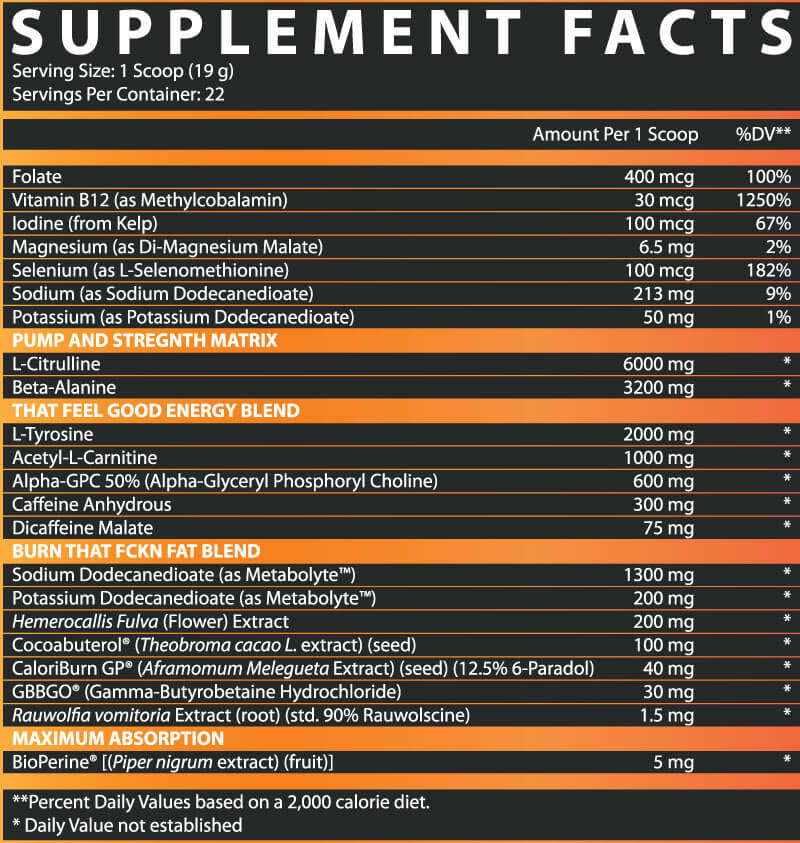 Nutrex Outlift Amped High Stim Pre-Workout