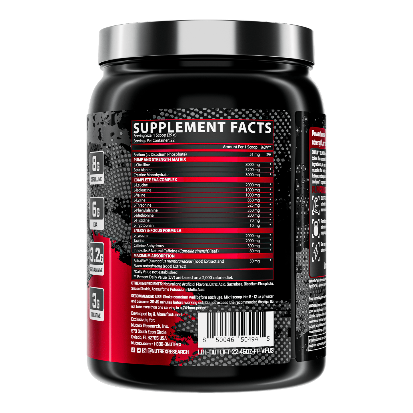 Nutrex Outlift Clinical High Stim Pre-Workout