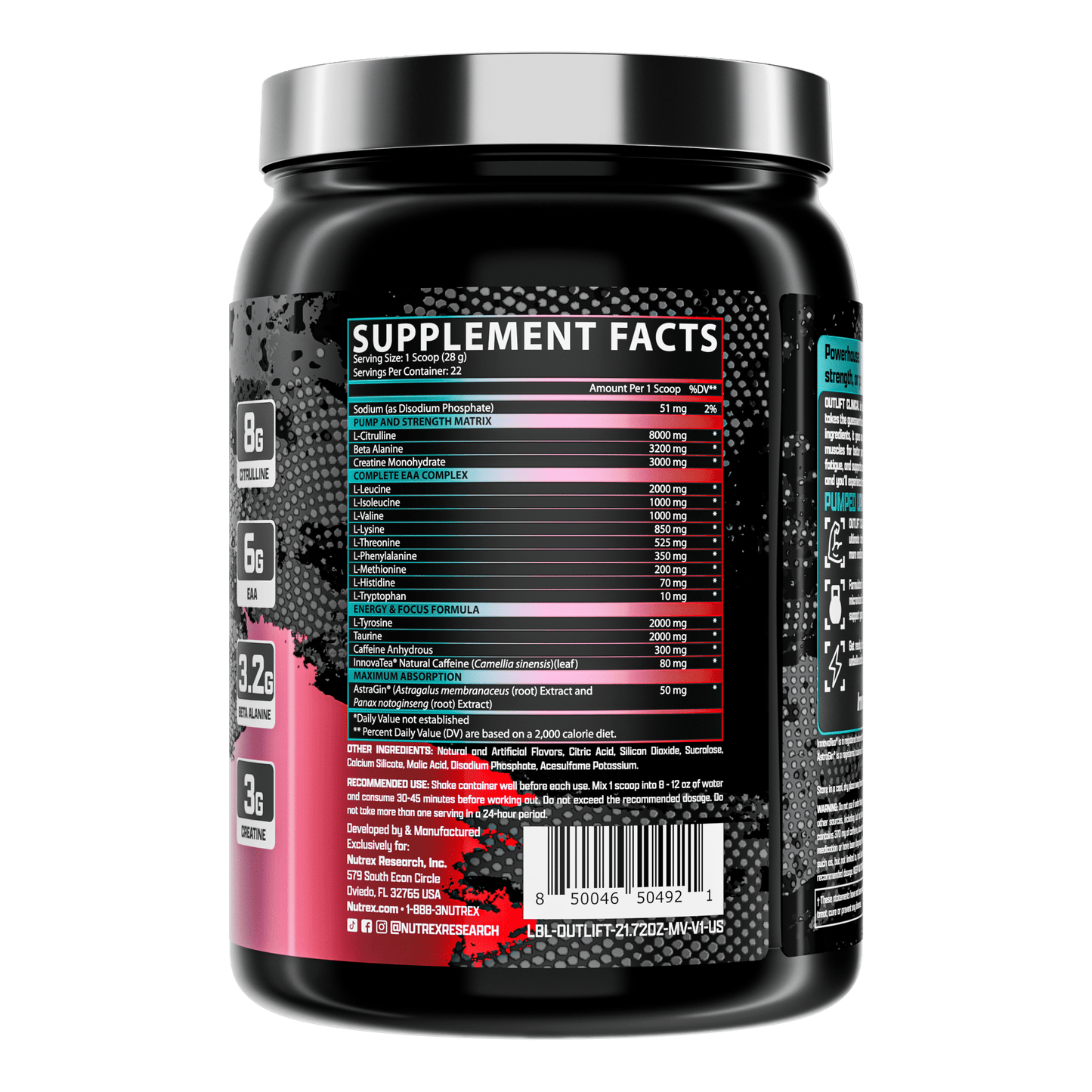 Nutrex Outlift Clinical High Stim Pre-Workout