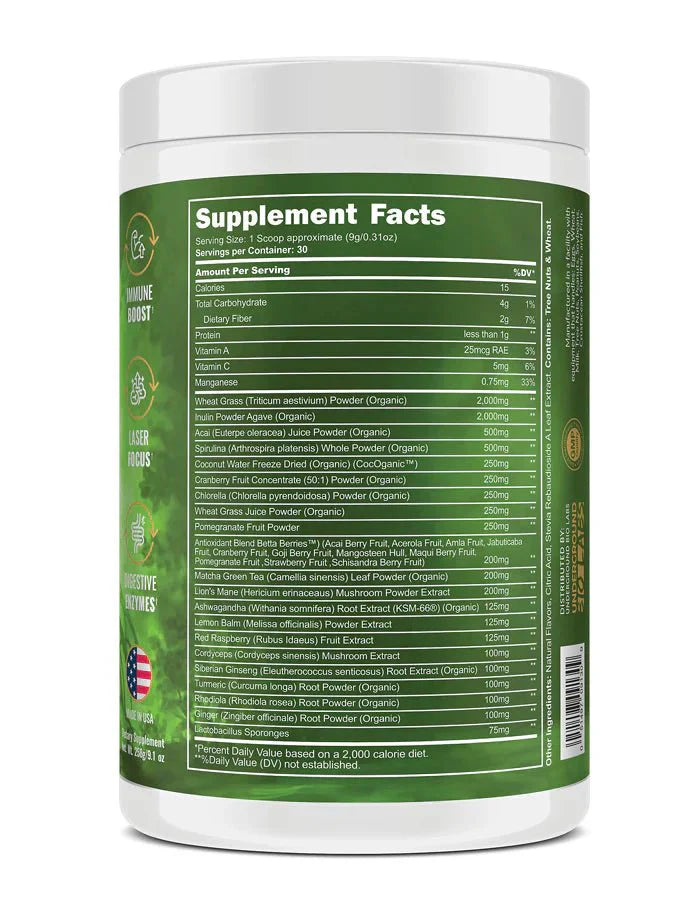 Panda Supplements Natural Superfood Greens