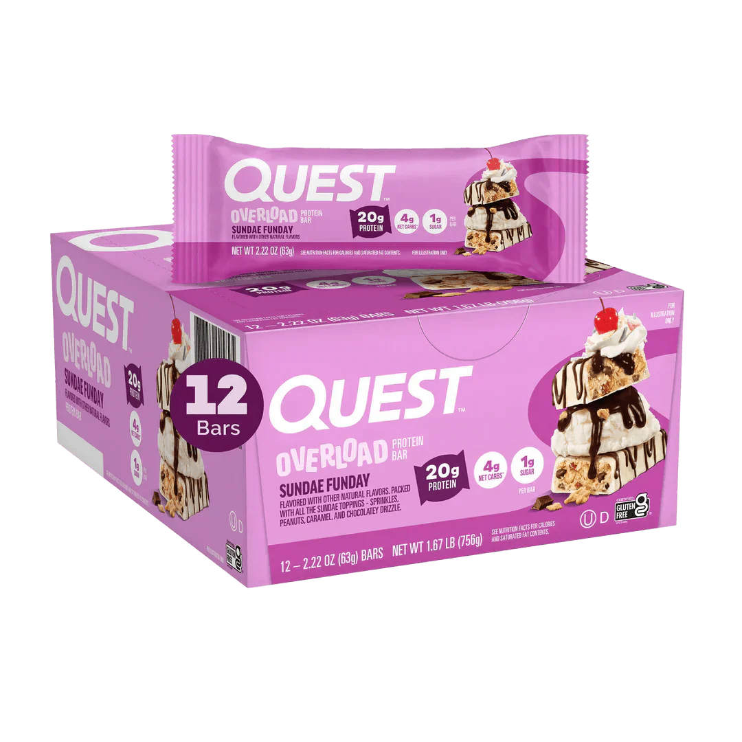 Quest Overload Protein Bars 12 Pack