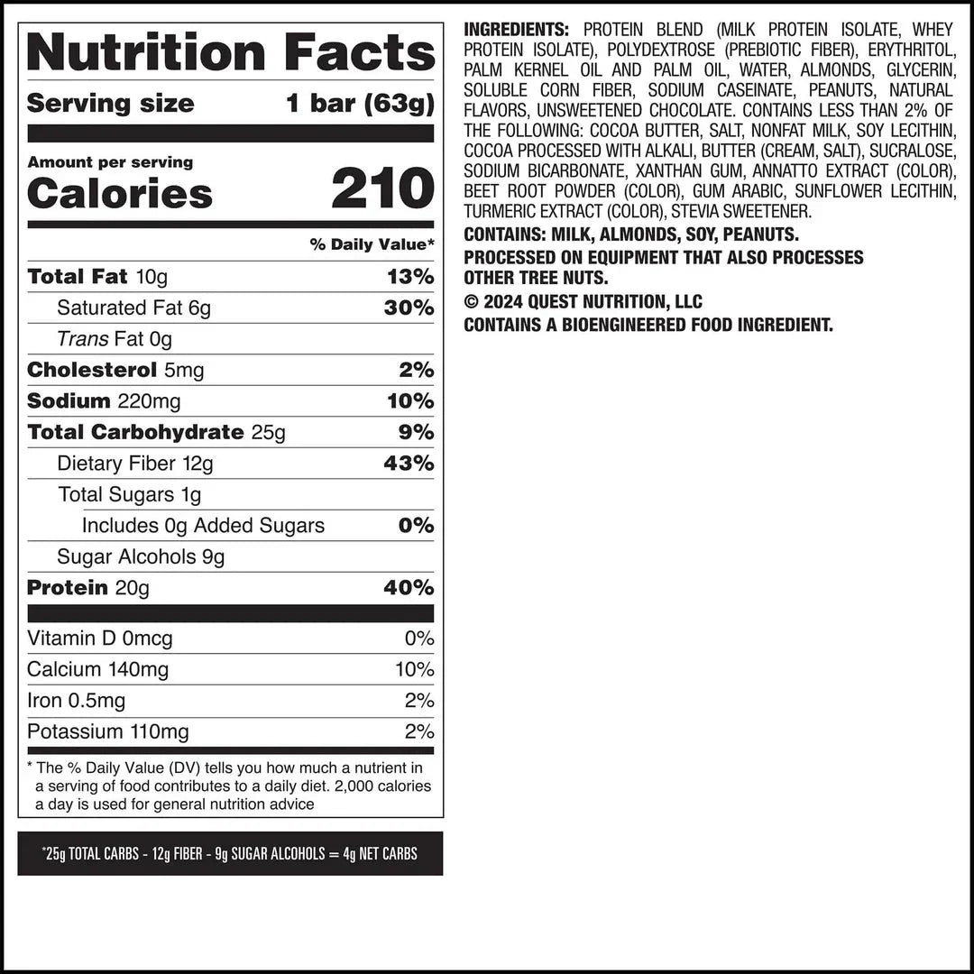 Quest Overload Protein Bars 12 Pack