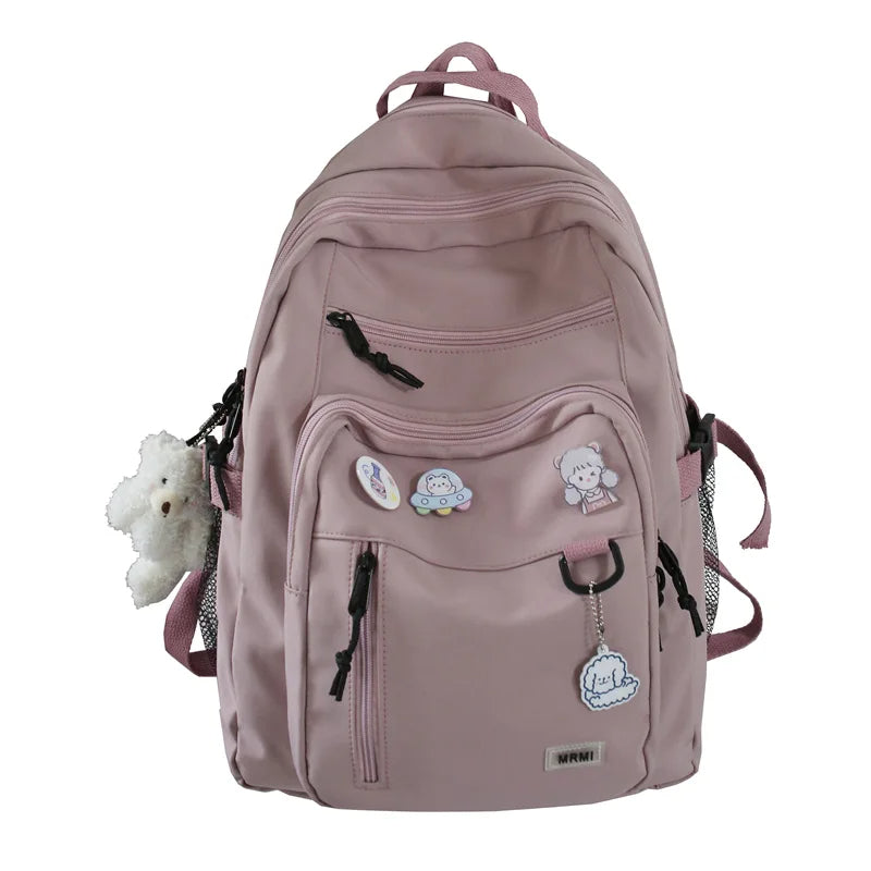 Vvsha High Capacity College Student Backpack Women Canvas Teens Leisure Bag Unisex Casual Backpacks Fashion School Bags For Girls Boys