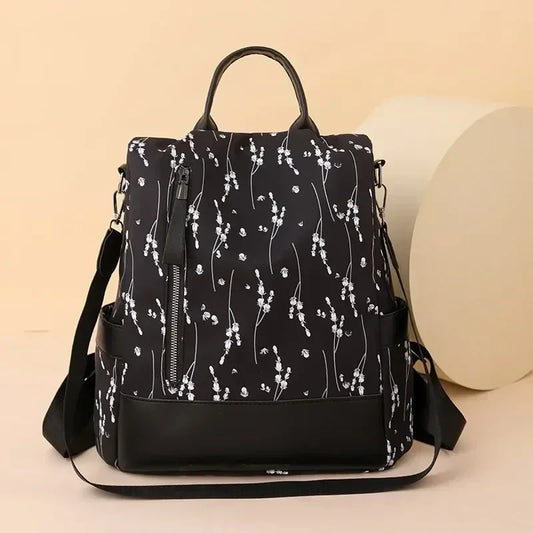 Vvsha 2025 Luxury Women's Backpack Solid Color Fashion Trend New Nylon Fabric Large Capacity Zipper High Quality Women's Backpack