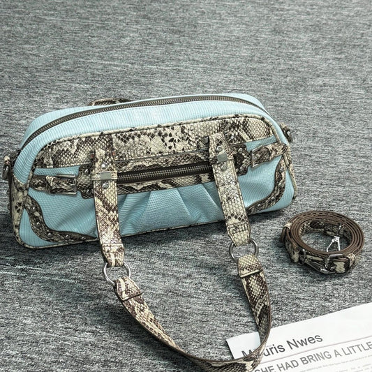 Vvsha Vintage Y2k Shoulder Bags Purse Women Hot Girls Snake Pattern Casual Underarm Bag Female Retro Handbag crossbody bags