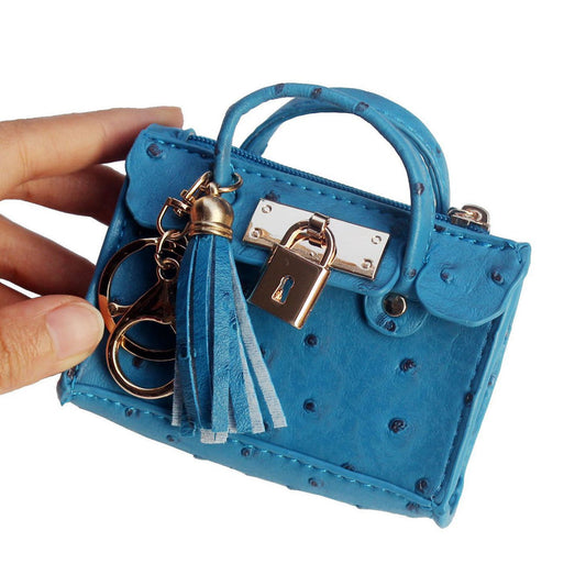 Vvsha Fashion tassel hand-held coin purse keychain bag doll pendant