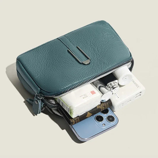 Vvsha Genuine Leather Bag Luxury Women's Handbags Bag for Woman 2025 Female Clutch Phone Bags Shoulder Bag Crossbody Messenger Pack