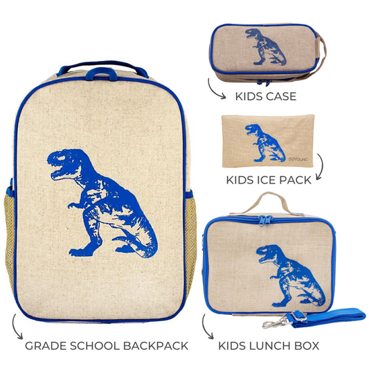 Blue Dino Grade School Bundle - 4pc